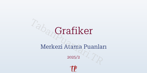 Grafiker KPSS Merkezi Atama Puanları ve Kontenjanları 2026