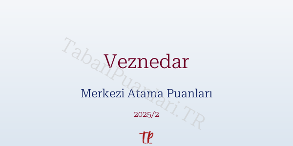 Veznedar KPSS Merkezi Atama Puanları ve Kontenjanları 2026