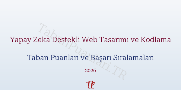 Yapay Zeka Destekli Web Tasarımı ve Kodlama Taban Puanları ve Başarı Sıralamaları 2026